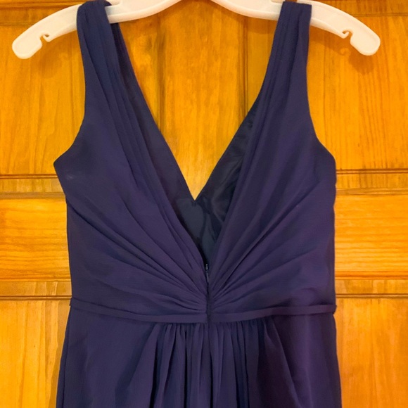 David’s Bridal chiffon marine bridesmaids as 4 - Picture 3 of 8